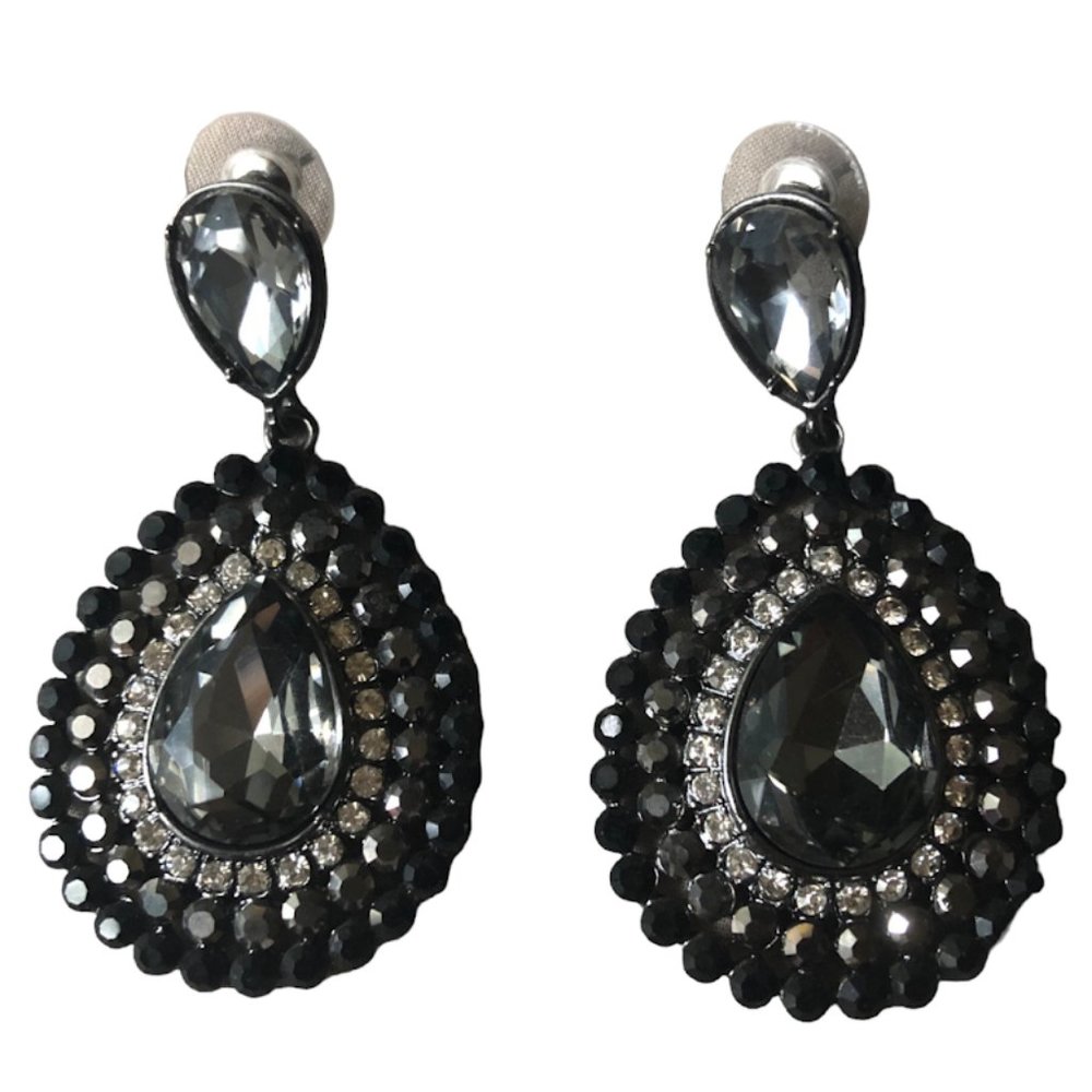 Leaf Shape Swarovski Crystal Earrings